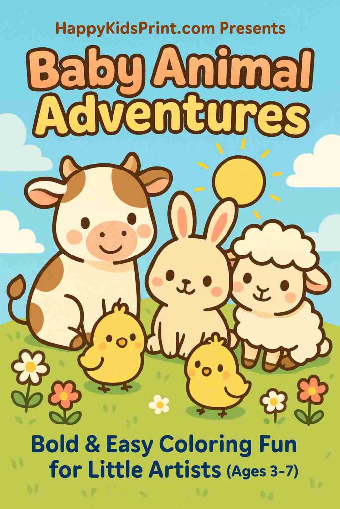 Baby Animals Coloring Pages – Adorable animal coloring pages