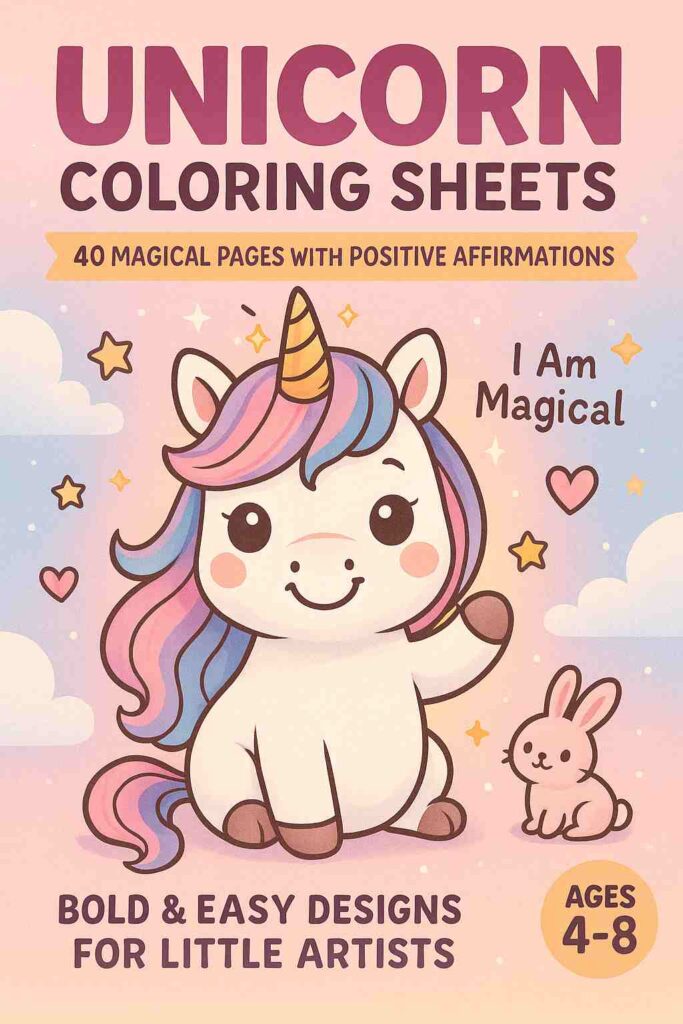 Unicorn Coloring Sheets – 40 Cute Unicorn Coloring Pages