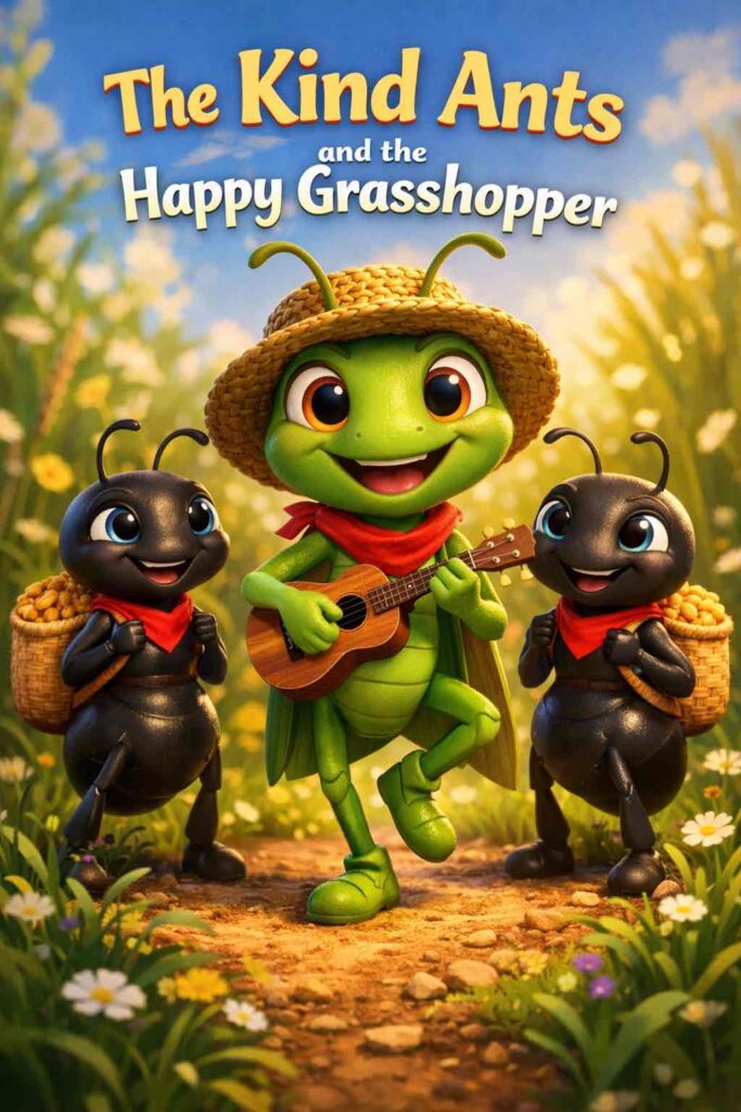 The Kind Ants and the Happy Grasshopper