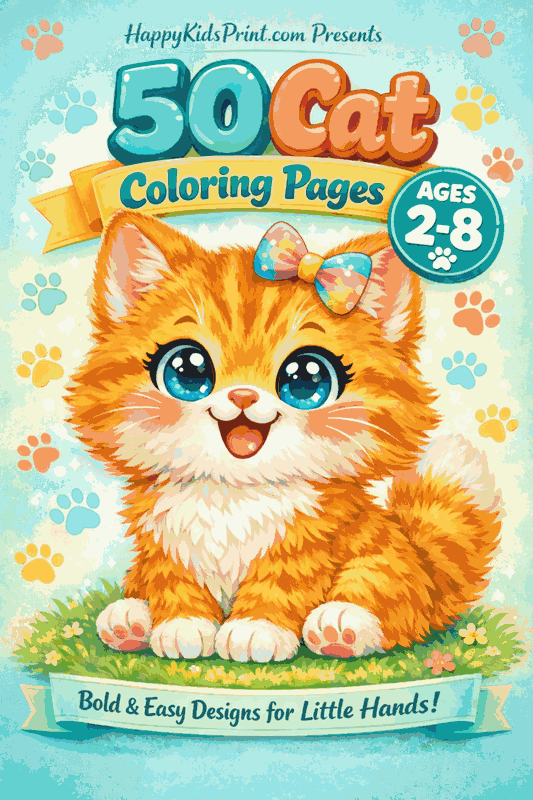 50 Adorable Cat Coloring Pages Kids Love (Free PDF)